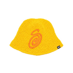 STUSSY SWIRLY S KNIT BUCKET HAT